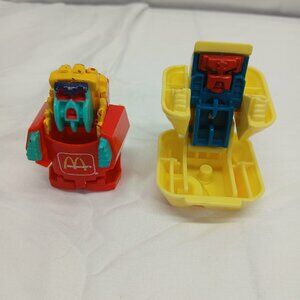 Set of 2 Vintage McDonald's Transformers Figures